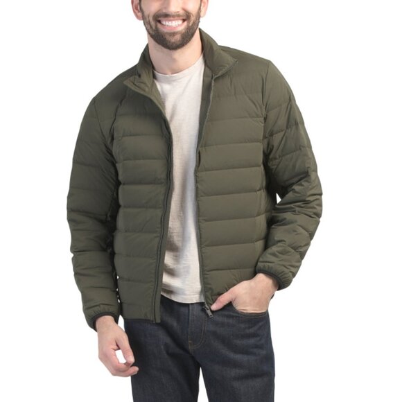 THEORY DARK OLIVE Urban Down Puffer Jacket